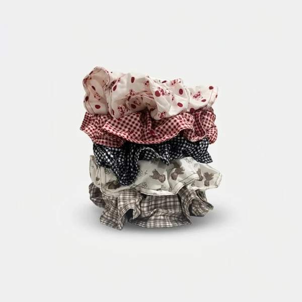 Scrunchies Polka y Cuadros Teddy