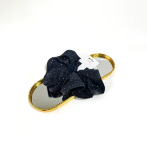 Scrunchies Lunares con Borde Liso
