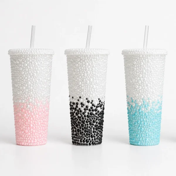 Vaso Perlado Degradado con Sorbete 650ml.