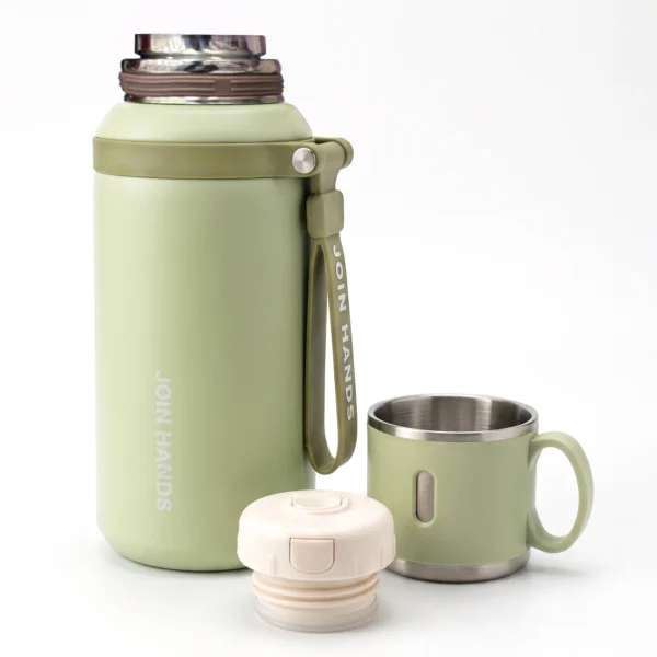 Termo con Taza Colores Pastel 600ml