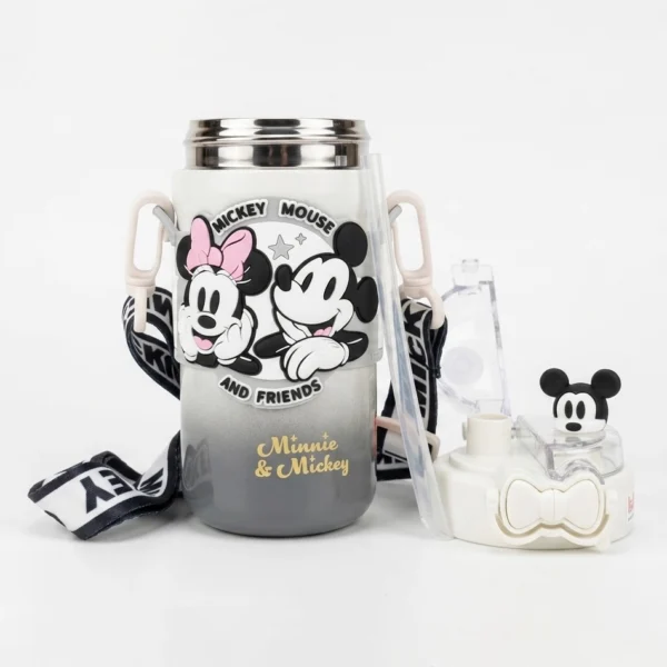 Termo Personajes Infantiles con Pico y Correa 550ml