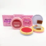 Rubor Blush con Brocha y Espejo