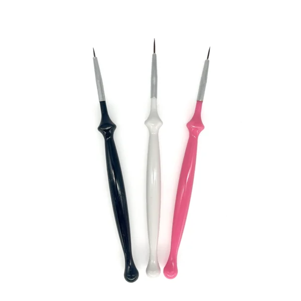 Set Pincel Liner para Nail Art 3 Pzas.