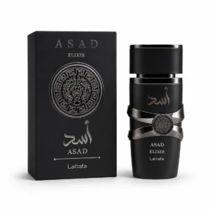 Perfume Árabe Asad Negro Elixir 100ml