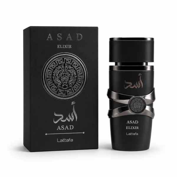 Perfume Árabe Asad Negro Elixir 100ml