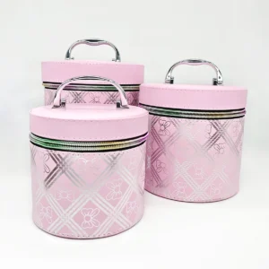 Valija Maquillaje Redondo Moño 3Pcs.