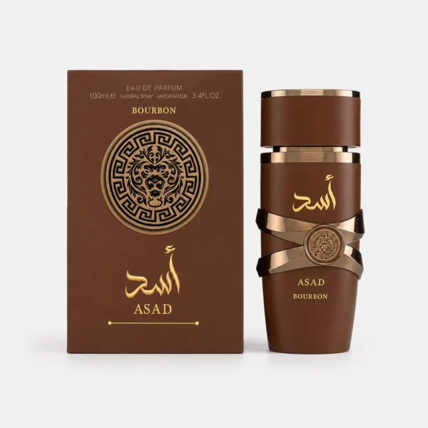 Perfume Árabe Asad Bourbon Marrón 100ml
