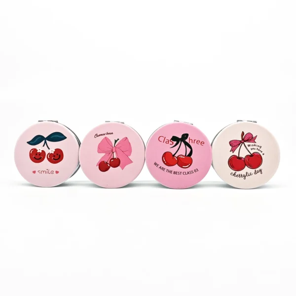 Espejo de Cartera Cereza Redondo