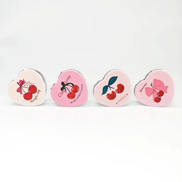 Espejo de Cartera Cereza Corazón