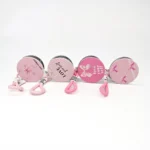 Espejo de Cartera Redondo Love con Charm
