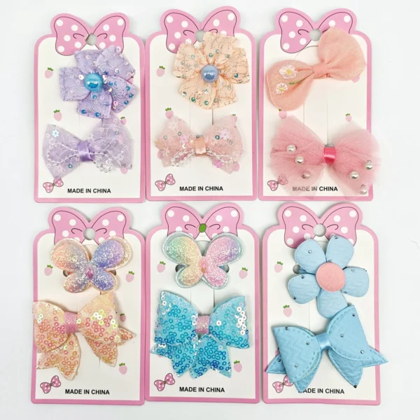 Set de Colita + Broche Moño Rosa