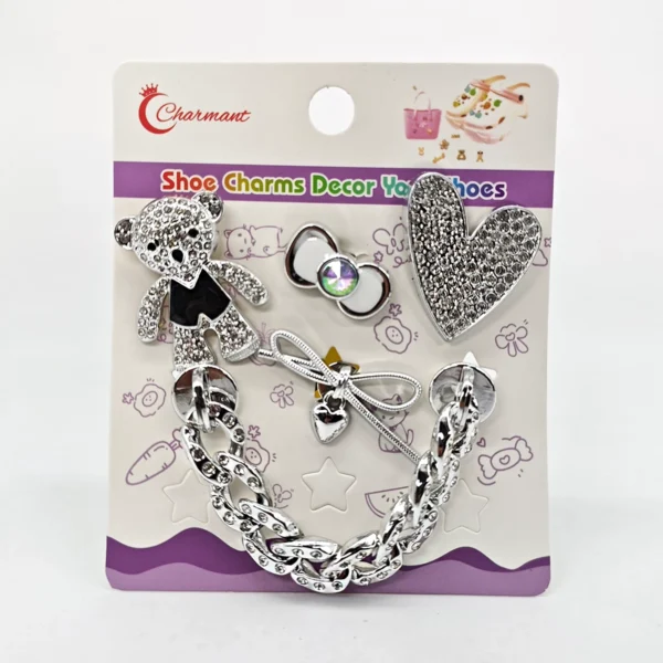 Set 5 Pines Para Crocs Osito