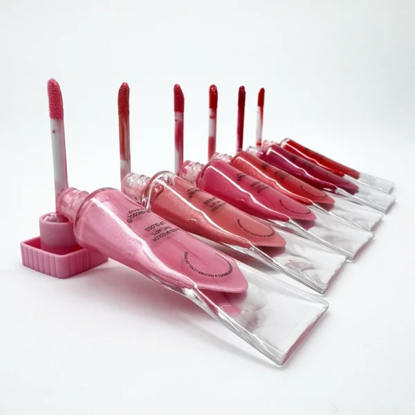 Labial con Brillo Tapa Cuadrada
