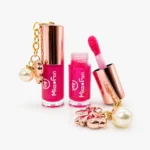 Brillo Labial con Llavero de Perla y Moño