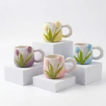 Taza Cerámica Tulipanes