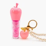 Brillo Labial con Llavero Manzana