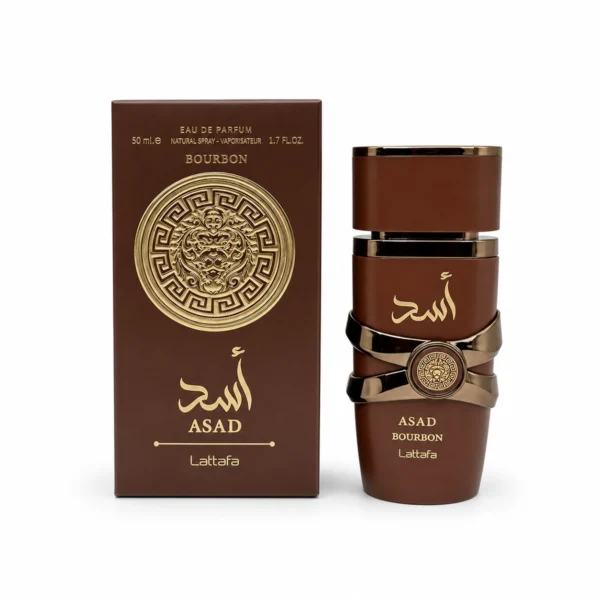 Perfume Árabe Asad Bourbon Marrón 50ml