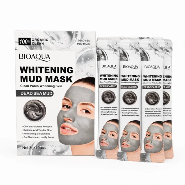 Mascarilla Facial de Barro del Mar Muerto Purificante 10 Pzas.