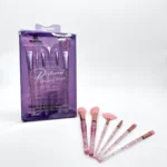 Set de Brochas Para Maquillaje con Mango Brillante 6 Pzas.