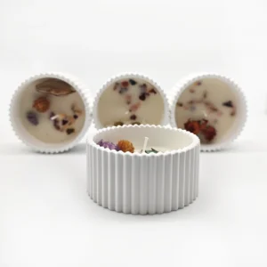 Velas Aromatizante con Flores