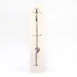 Pulsera con Strass Plateada