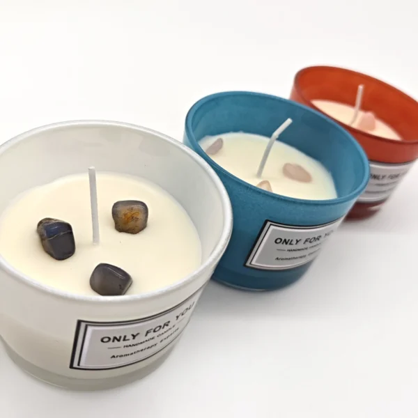 Vela Aromatizante Con Piedras Only For You