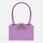 Bolsa con Grabado de Rosa 22 X 15 X 10 cm