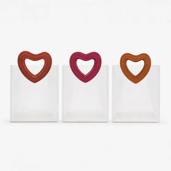 Bolsa con Manija de Corazón 22 X 21 X 11 cm