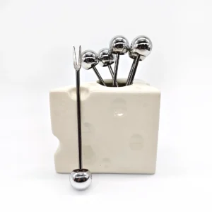 Set de Pinchos con Base en Forma de Queso