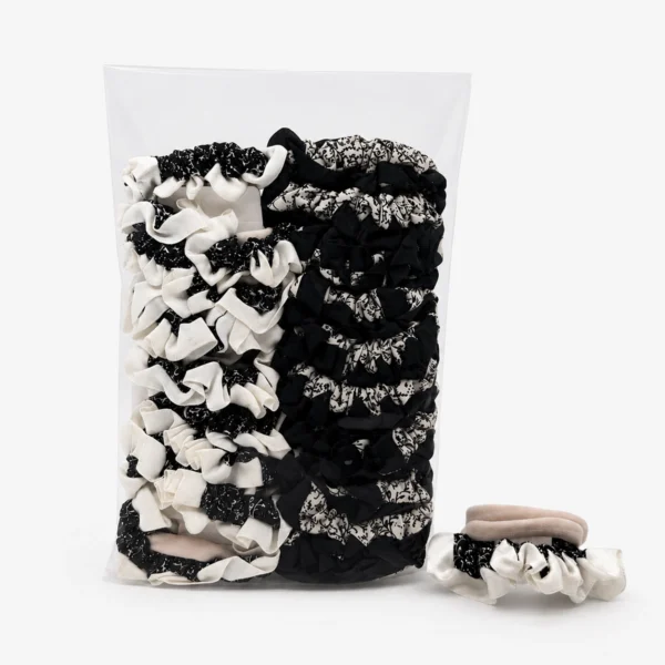 Set de Colitas Scrunchies con Encaje