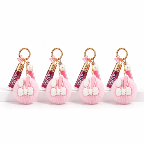 Set de Gloss con llavero Conejo