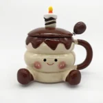 Taza Pastel de Cumpleaños con Tapa & Cuchara