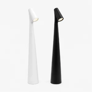 lampara negra y blanca