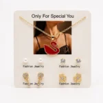 Set de 4 Pares de Aritos & Collar