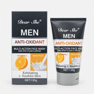 Crema Limpiadora Men Vitamina C y Leche 130gr