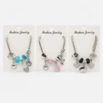 Pulsera Plateada Estilo Pandora con Charms