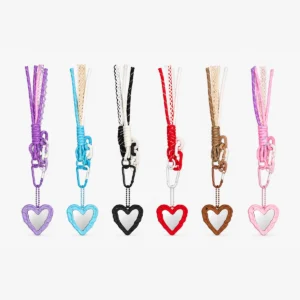 Llavero Charm Espejo Corazon