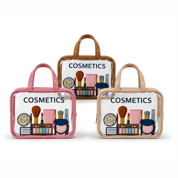 Portacosmético Cosmetics Grande Transparente