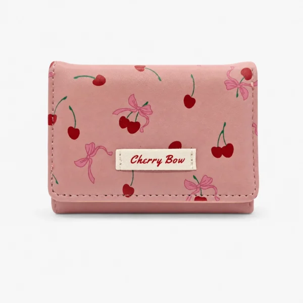 Mini Billetera Cherry Bow