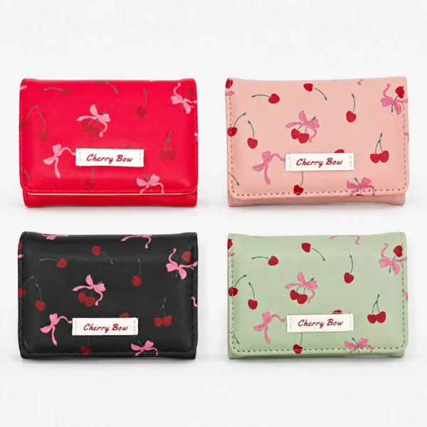 Mini Billetera Cherry Bow