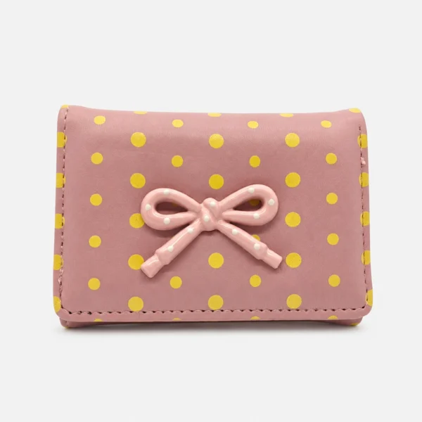 Mini Billetera Lunares con Moño