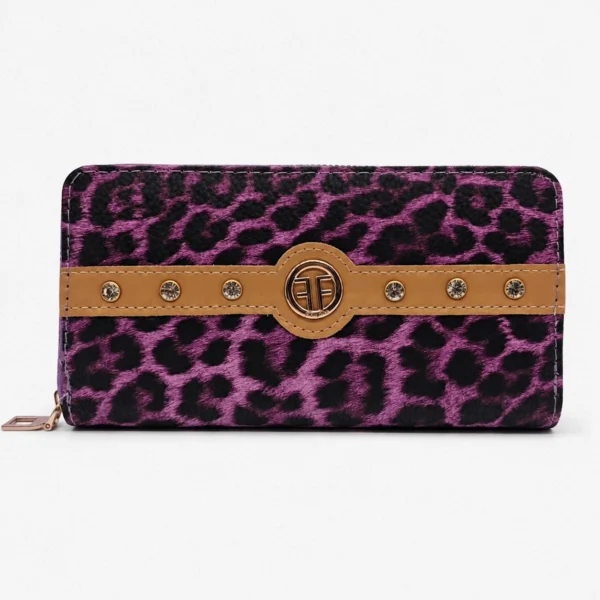 Billetera Animal Print con Tachas