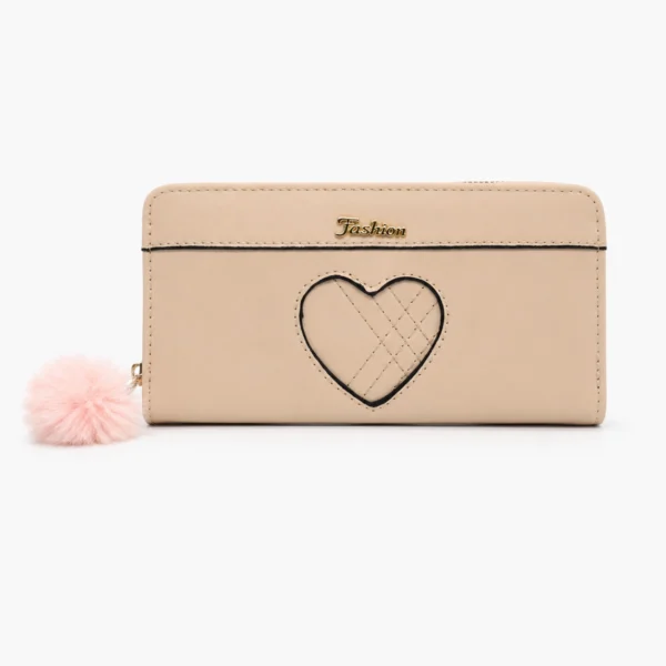 Billetera Corazón con Pompón
