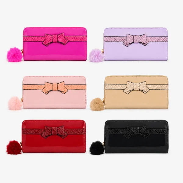 Billetera con Moño y Pompón