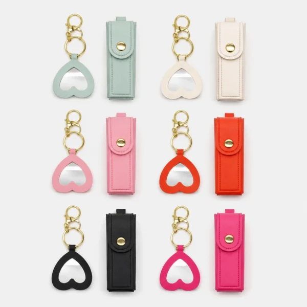 Porta Labial con Espejo de Corazón