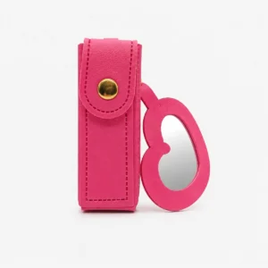 Porta Labial con Espejo de Corazón
