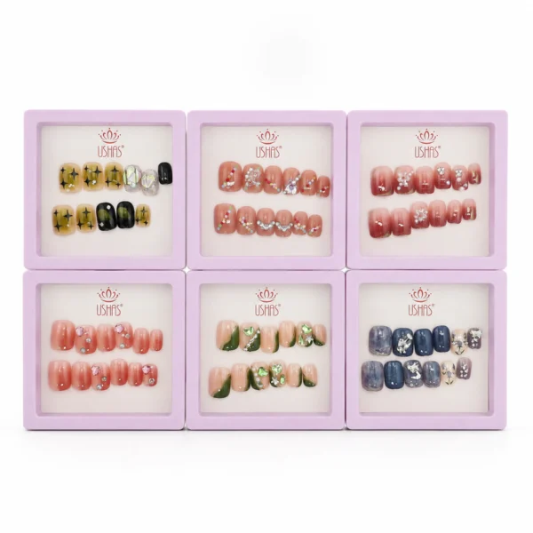 Uñas Cuadradas Chicas Diseños Varios