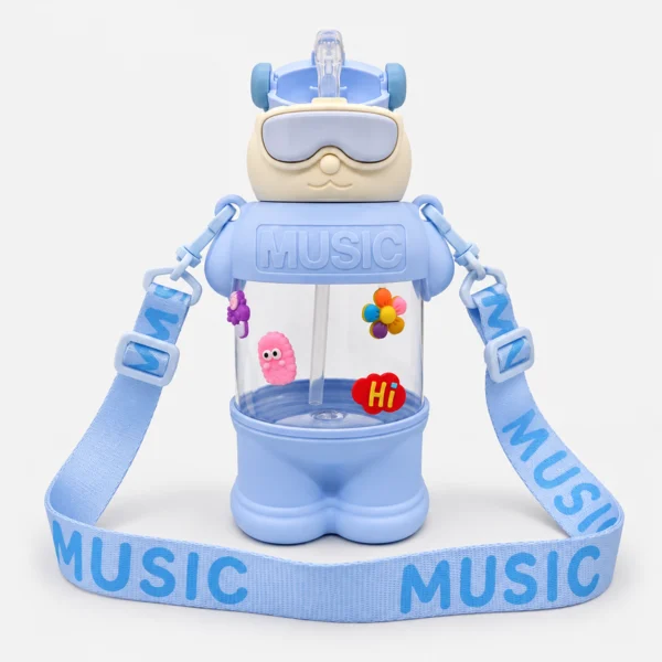 Botella Infantil Oso Music con Correa