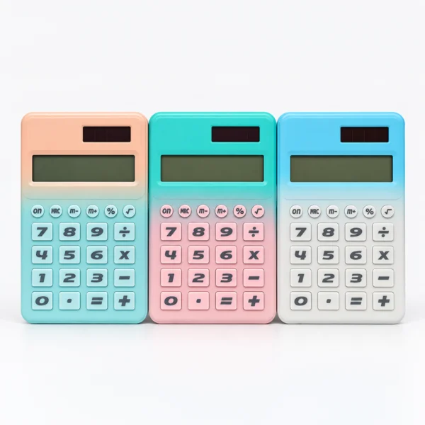 Calculadora Degradada con Teclas Cuadradas