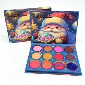 Paleta de Sombras Santa Claus 12 Colores.